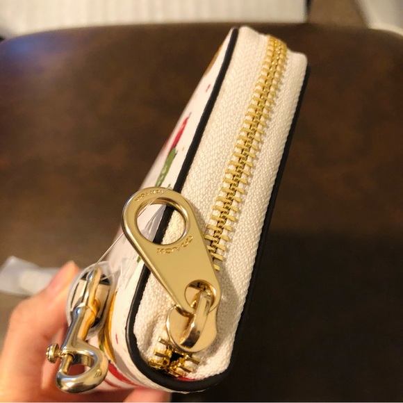 Coach Zip Around Wallet With Ornament Print - Picture 8 of 9